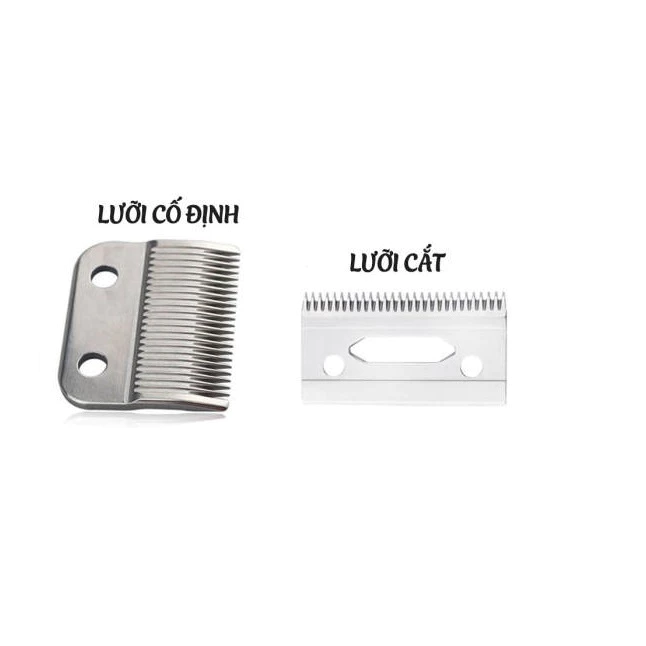 Bộ Lưỡi Thay Thế Bằng Thép Không Gỉ Cho Tông Đơ Kemei KM 2600 - Ảnh 6