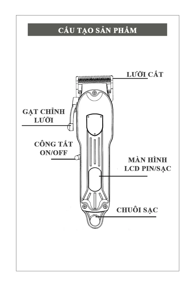 THÔNG TIN CẢNH BÁO – HƯỚNG VỆ SINH TÔNG ĐƠ CẮT TÓC KEMEI KM-802