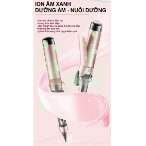 Máy Uốn Trục Phủ Protein Cung Cấp Ion Bảo Vệ Tóc Size 40mm Kemei Km 1717 - Ảnh 6
