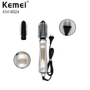 Lược Điện Sấy Kemei Xoay 360 Độ Có 2 Đầu Tạo Kiểu Kemey Km 8024 - Ảnh 4