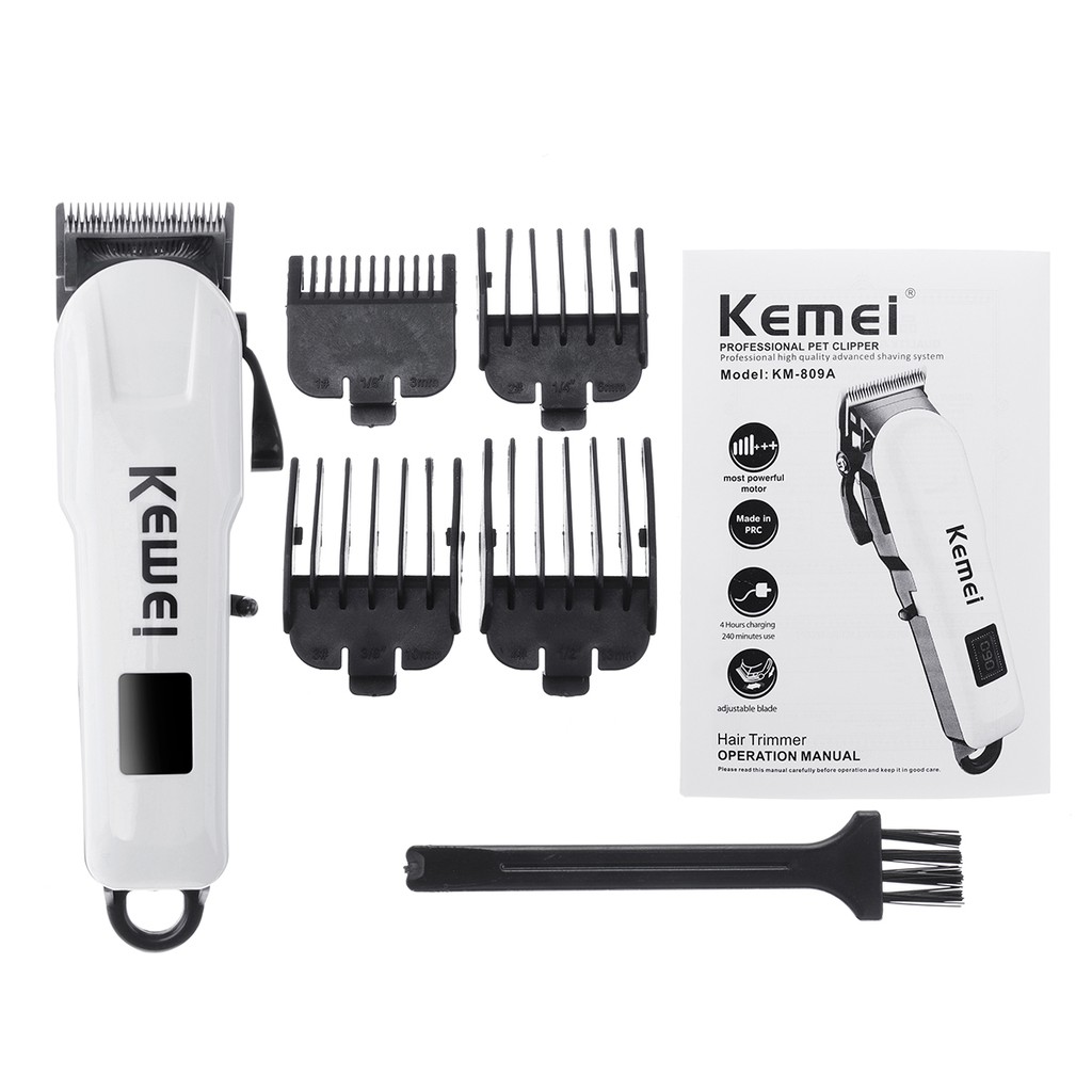Tông Đơ Cắt Tóc Không Dây Chuyên Nghiệp Kemei KM-809A Hàng Chính Hãng - Ảnh 3